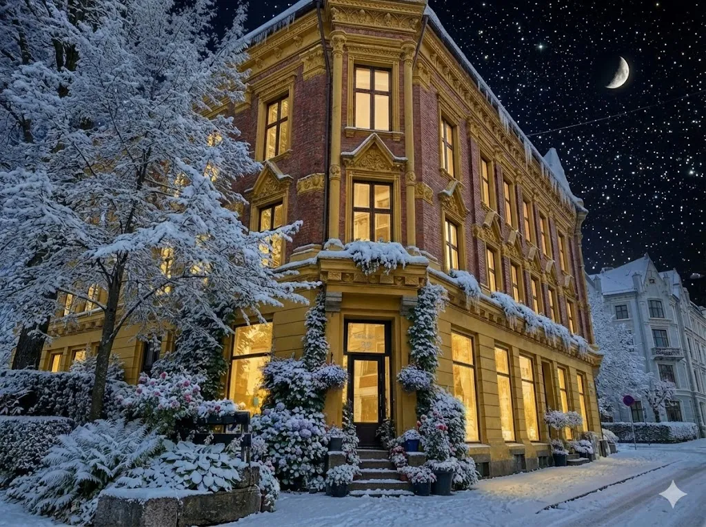 M51 kontor på Oscars gate 32 - vinter