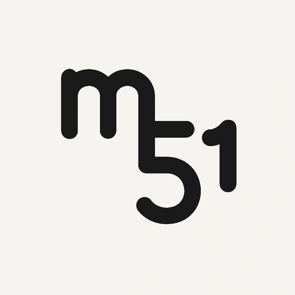 M51 logo — Light